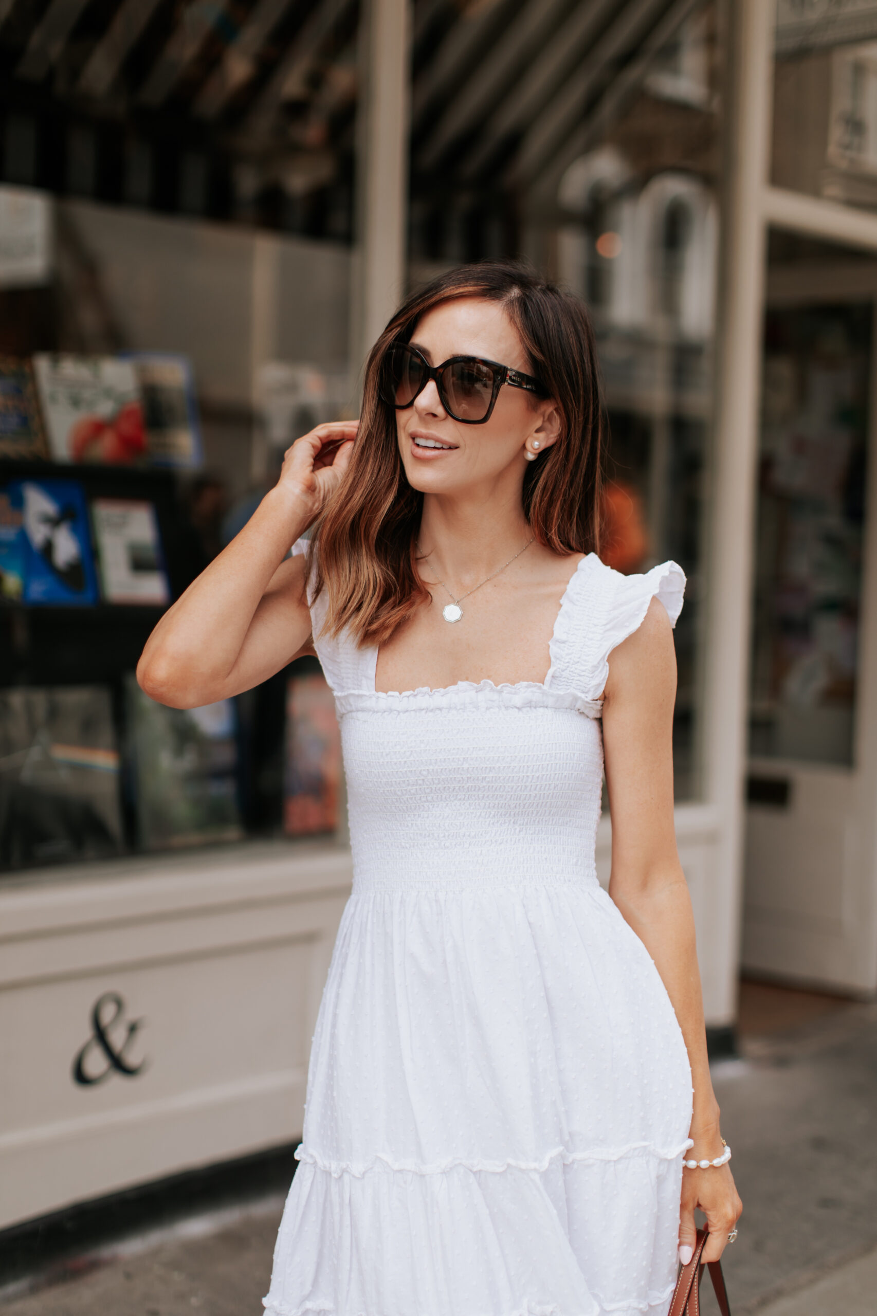 white dress outfit