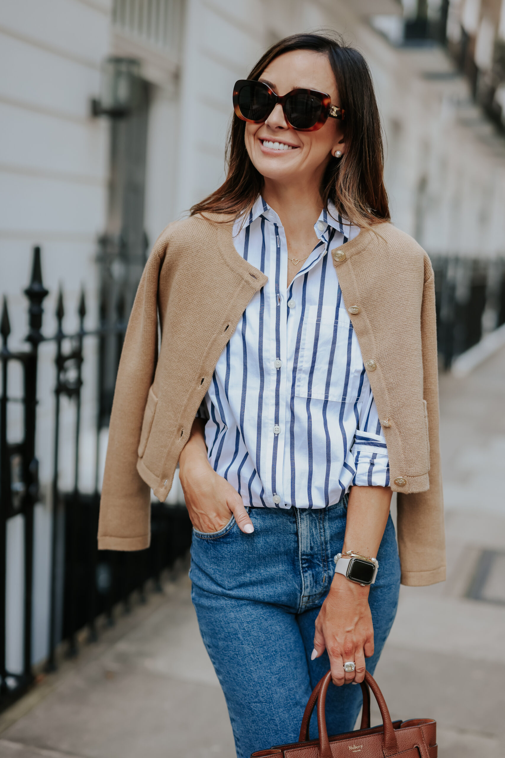 Effortlessly casual and forever comfortable, behold the everyday Parisian  look. ☀️💜 @katymousewood #PlayItMyWay 🔎 Link in our