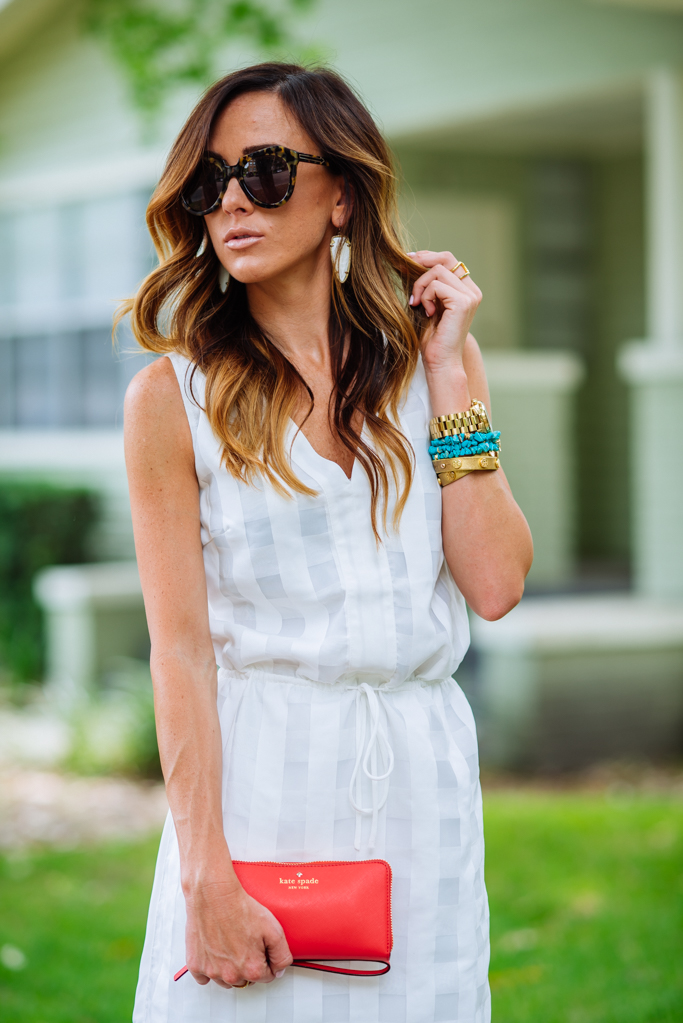 CHECKERED WHITE SHIRT DRESS | Alyson Haley