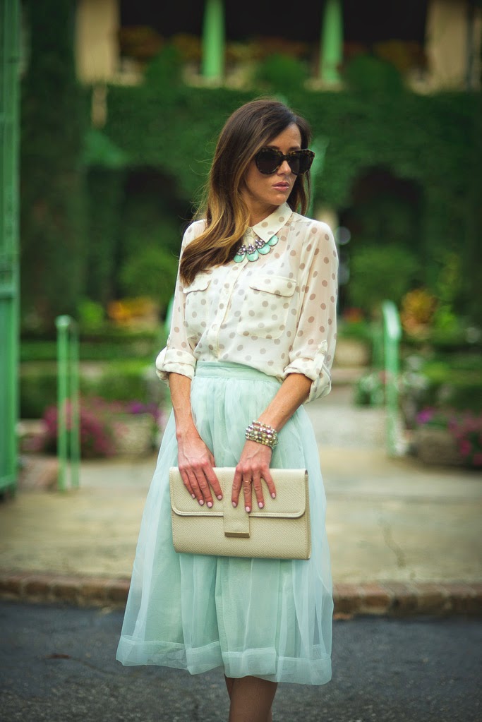 Mint tulle 2024 skirt outfit