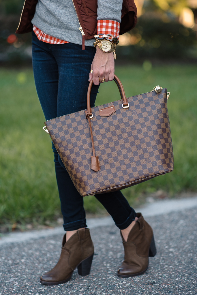 auth LOUIS VUITTON BELMONT Damier receipt ( like neverfull but